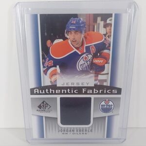 Jordan Eberle SP Game-Used Jersey Authentic Fabrics #AF-JE Edmonton Oilers